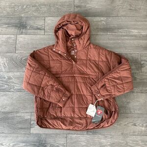 NWT Free People Movement Pippa Pullover Puffer in Rust